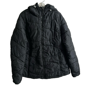 a.n.a puffer hooded jacket